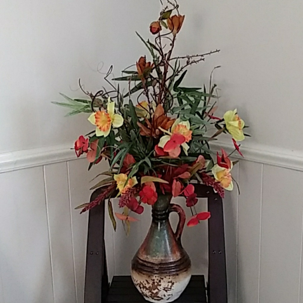 Custom made silk floral by Wildkat Creations